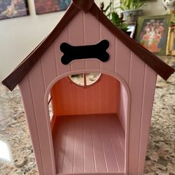 Our Generation Deluxe Pink Dog House With Opening Roof  By Battat