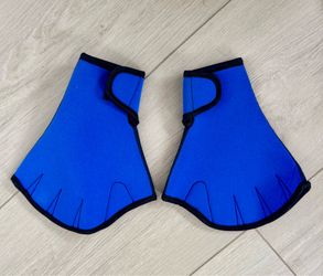 Eizur blue neoprene webbed swimming gloves