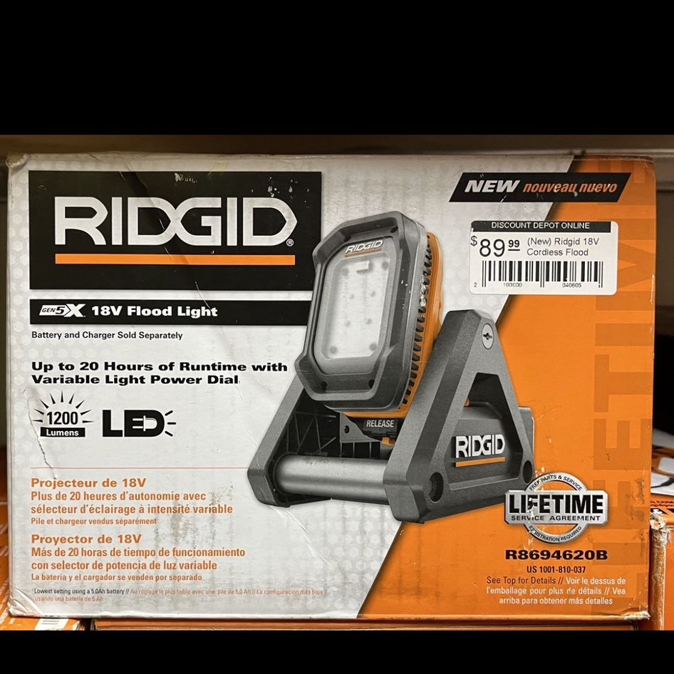 Ridgid 18V Flood Light (new) for Sale in Avondale, AZ OfferUp
