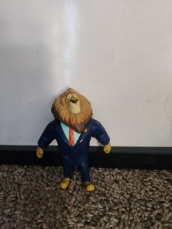 TOMY DISNEY ZOOTOPIA MOVIE MAYOR LIONHEART FIGURE TOY 3.5