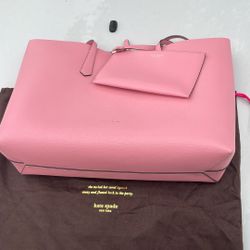 New Kate Spade Pink Purse With Matching Wallet 