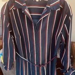 Como Vintage Light Weight Shirt Dress Sz Sm