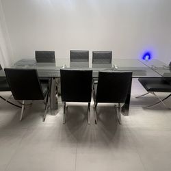 Glass Dining Table And Chairs 