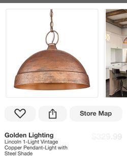 Golden Lighting Lincoln Pendant Light