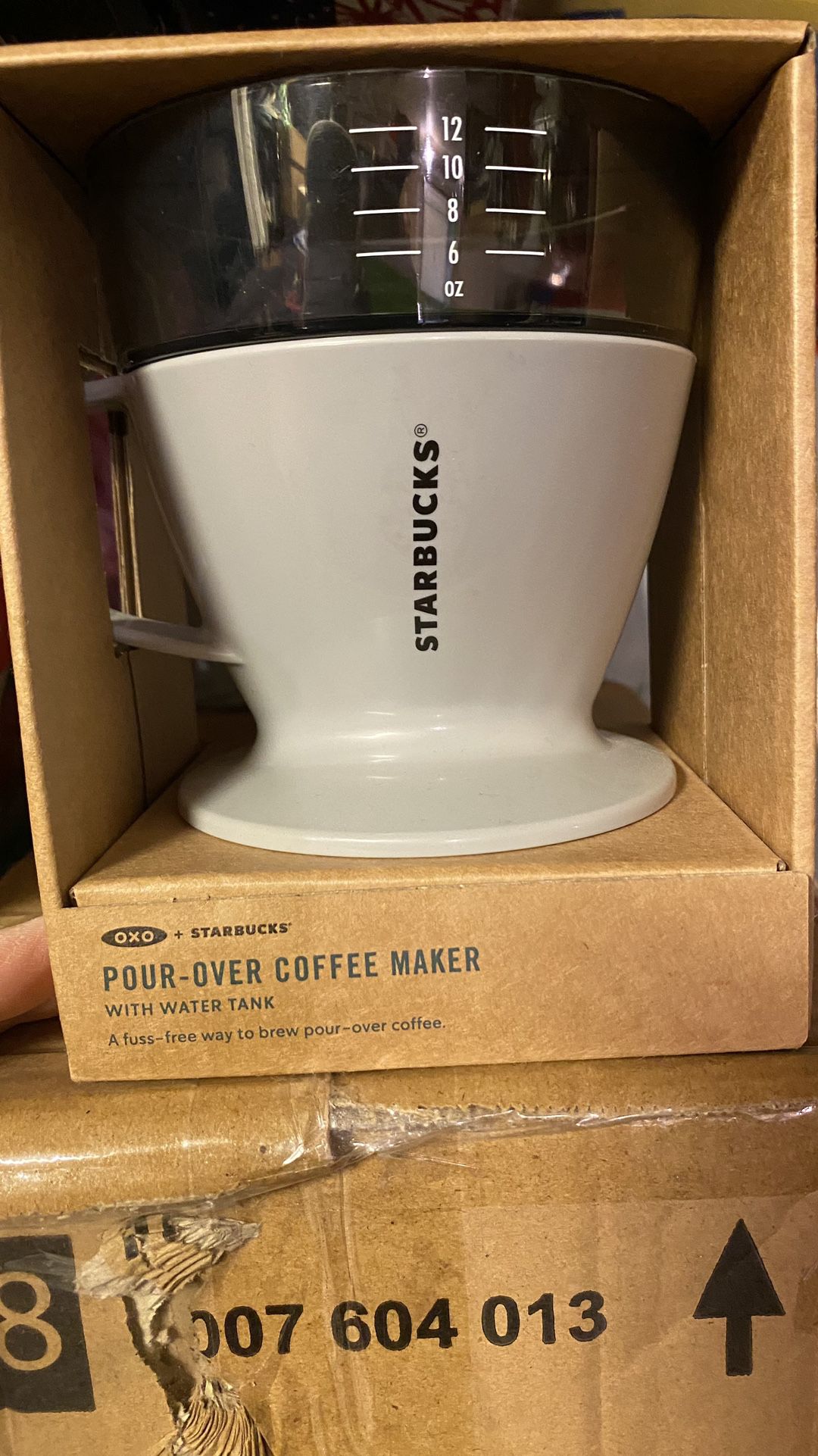 Starbucks-OXO Single Serve Auto-Drip Pour-Over Coffee Maker w/ Water Tank SEALED