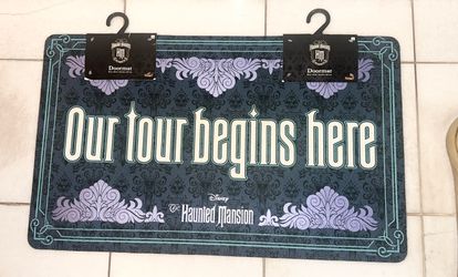 Disney Haunted mansion floor mat