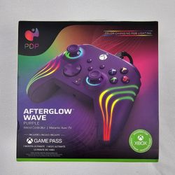 PDP Gaming Afterglow Wave Enhanced Wired Controller for Xbox Series X|S, Xbox One, Windows 10/11 PC, Advanced Programmable Gamepad, Customizable Light