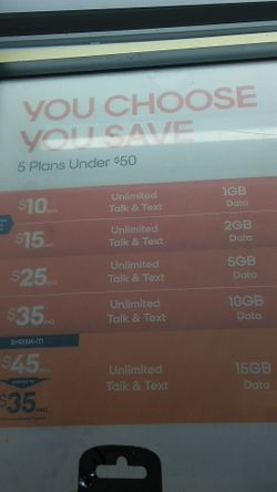 Bring your own phone $10 monthly