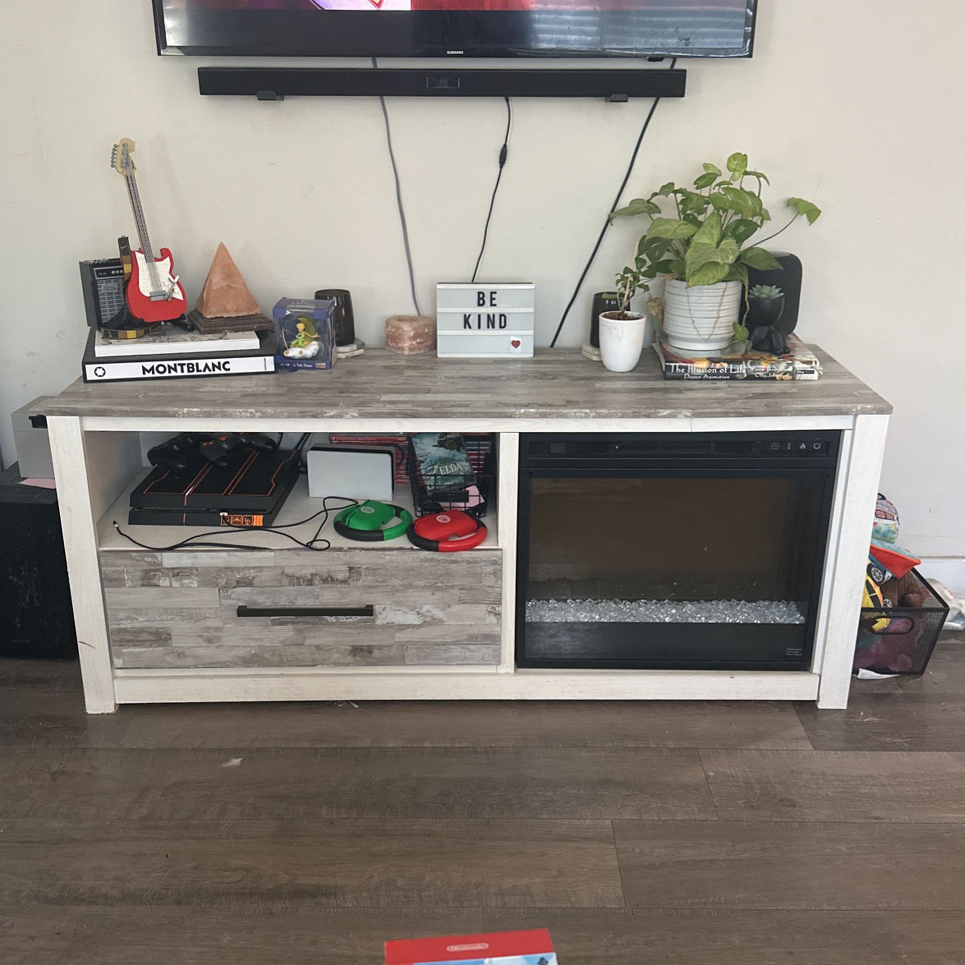 TV Stand Console, Electric Fireplace Living Room Decor