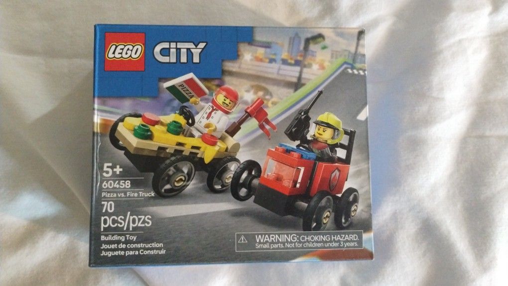 LEGO City Pizza vs Firetruck Brand New Sealed