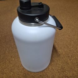 1 Gallon White Insulated Water Bottle
