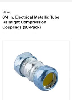 Halex
3/4 in. Electrical Metallic Tube Raintight Compression Couplings (20-Pack)
