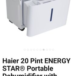 Haier 20 Pint Portable Dehumidifier New In Box