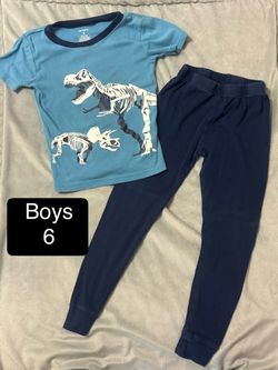 Youth 6 dinosaur pajama set