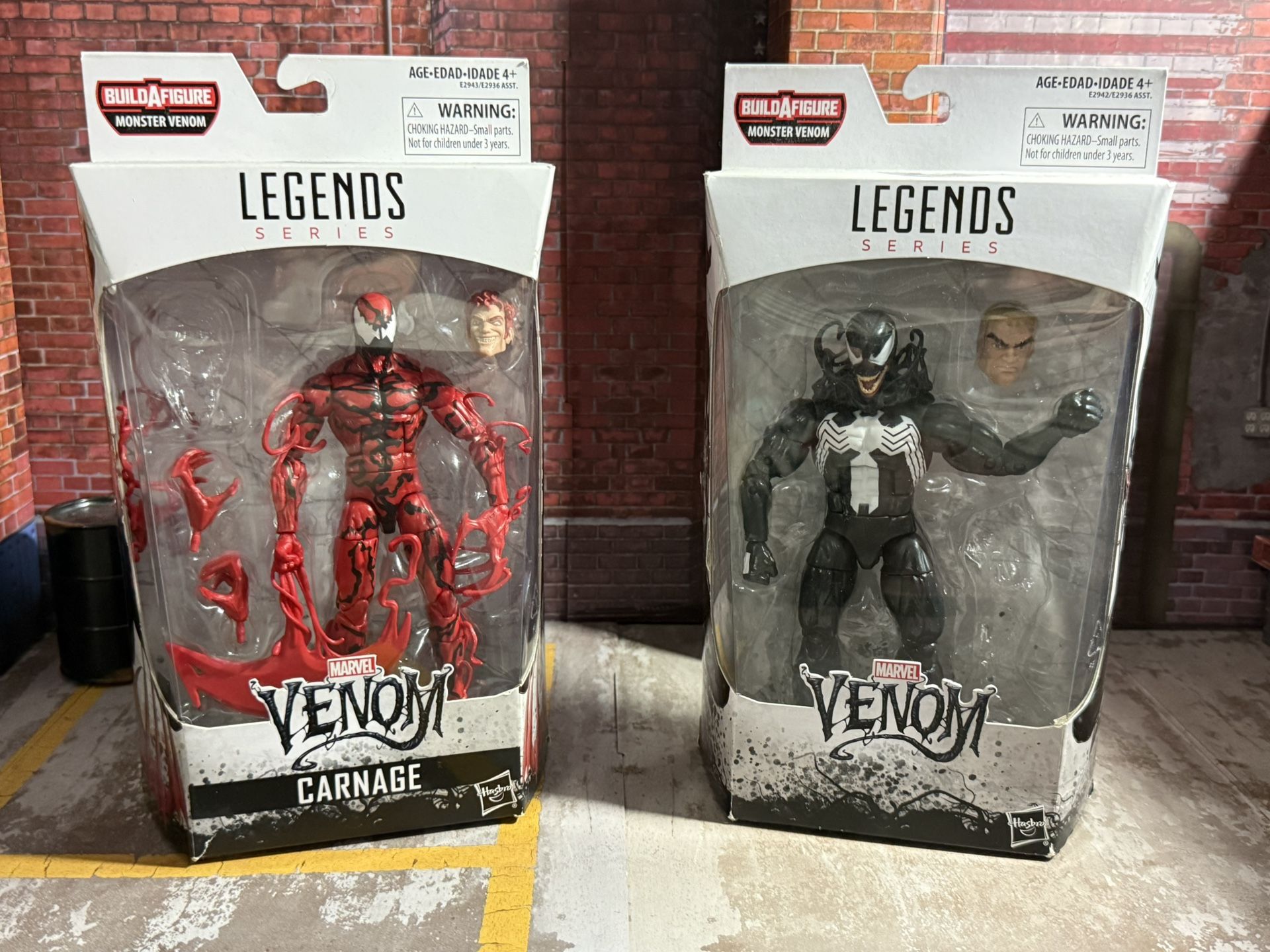 Marvel Legends Venom and Carnage NO BAF