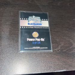 MMPR Fleer Power Pop-Up * BLUE RANGER 