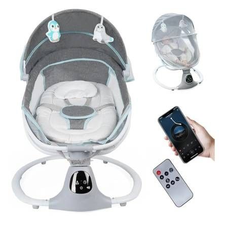 Electric Baby Swing for Infants Toddler Portable Swing Baby Rocker