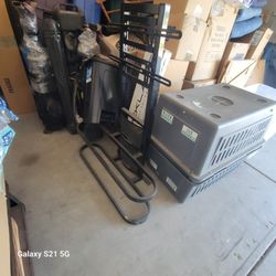 Tv Stand With 2 Glass Shelvez