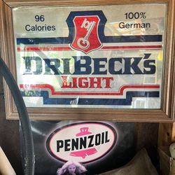 Dribecks Light Beer Sign 