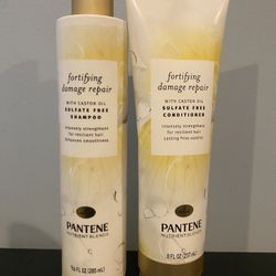 Pantene Nutrient Blends Shampoo And Conditioner Set - Fortifying Damage Repair
