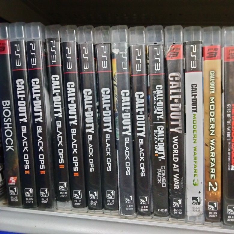 Call Of Duty Games PlayStation 3