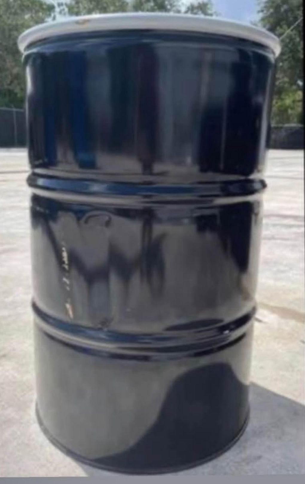 Metal Barrel Removable Lid