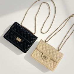 cute stylish plastic bags double strap or one strap converted to shoulder bag or crossbody $25ea/cu