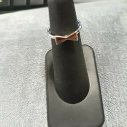 Sterling Bow Ring Sz 4