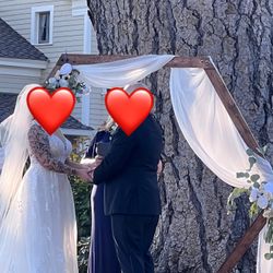 White Fabric To Drape Over Your Arch