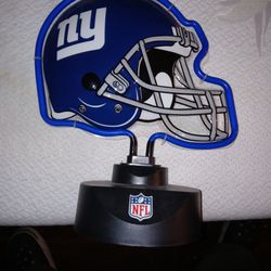 Official Licensed NFL New York Giants Emblem Neon Type Light