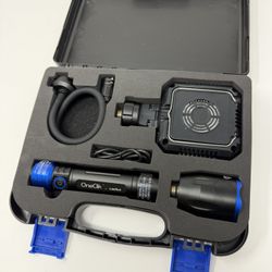OneClik Rechargeable Flashlight Kit w/ Case (New)