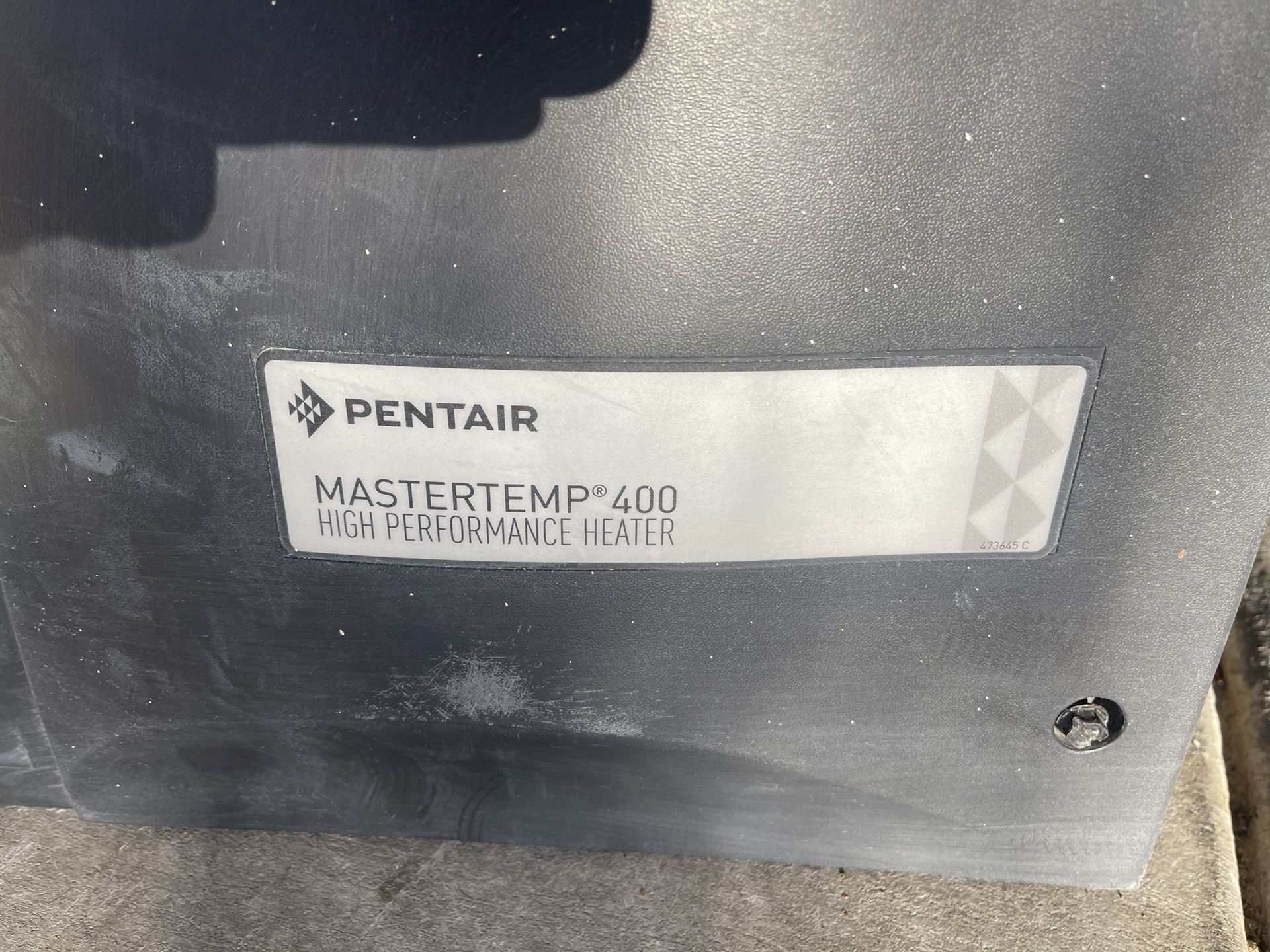 pentair 400BTU pool heater