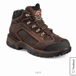 SIZE 9 RED WING IRISH SETTER WATERPROOF LEATHER SAFETY TOE BOOTS BRAND NEW 