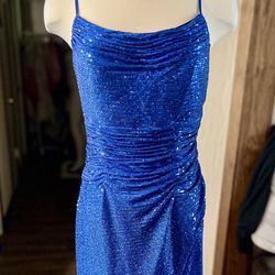 Royal Blue  Sequin Dress 