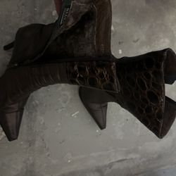 Leather Boots Size 6