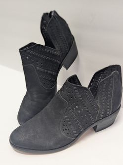 Vince Camuto Black Leather Booties - Size 6M (36)