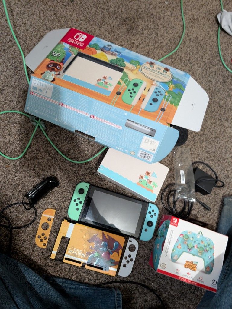 Nintendo Switch V2 Animal Crossing Special Edition
