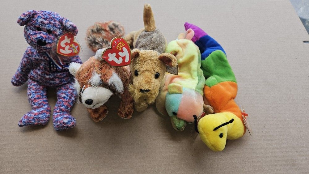 Lot Of 5 Beanie Babies