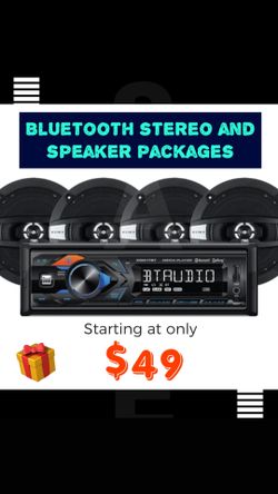 Bluetooth stereo and four Speakers