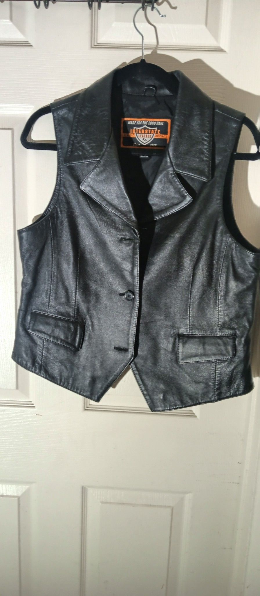Women's Large Leather Vest