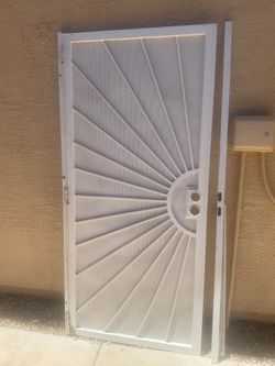 Used 36 x 80 security door