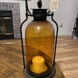 Lamp With Candle 