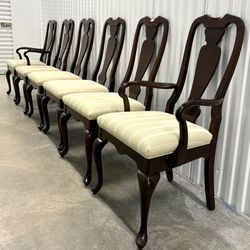 Set Of 6 Mahogany Dining Chairs