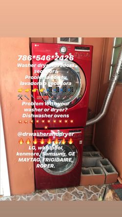 Lavadora **secadora **washer **dryer **Samsung **Lg **Ge **whirlpool **Frigidaire **refrigerator **refrigerador ** stove ** KENMORE **Maytag