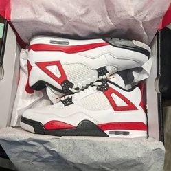 New Jordan 4 Retro Red Cement Size 10 Authentic 