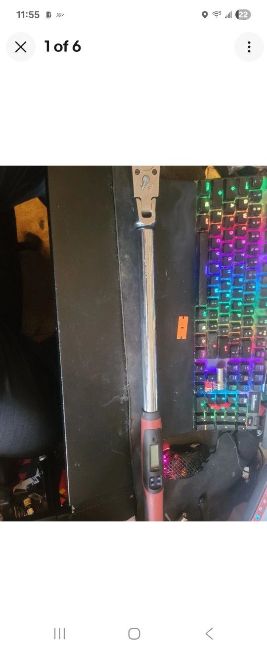 Snap-on TECH3FR250 1/2" Drive Flex-Head Techwrench Torque Wrench (25-250 ft-lb)
Great Condition Works Perfectly