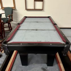 Olhausen 7 Foot Black Pool Table