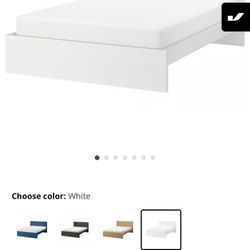 MALM ikea bed frames AND storage under