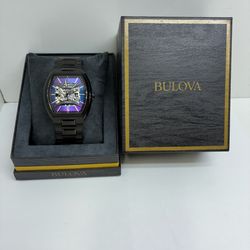 Bulova Maquina Rainbow Semi-Skeleton Automatic Watch 213669