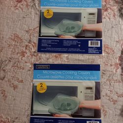 2 new Sets Microwave Cooking Covers.. $2.00 Each